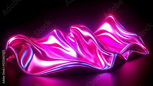 Pink Purple 3D Abstract Bac...