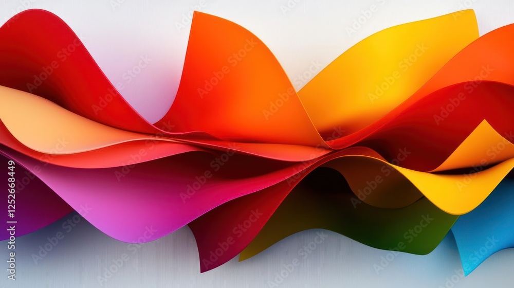 Colorful Abstract Paper Design Colorful Abstract Paper Design