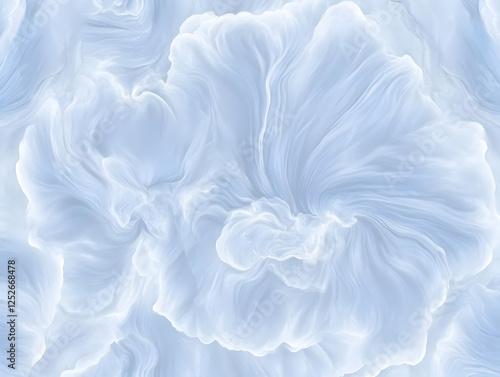 Abstract 3D Light Blue Swir...