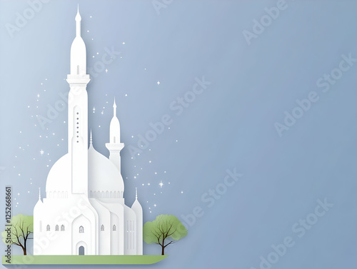 Serene Mosque Illustration