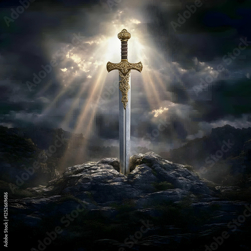 Epic Fantasy Sword Illustra...