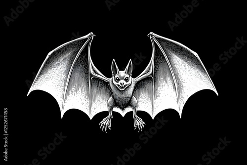 Gothic Bat Illustration