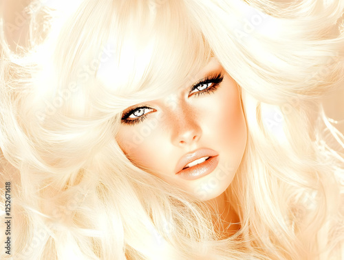 Blonde Hair Woman Illustration