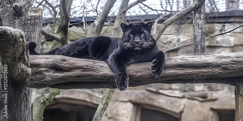 Majestic Black Panther on B...