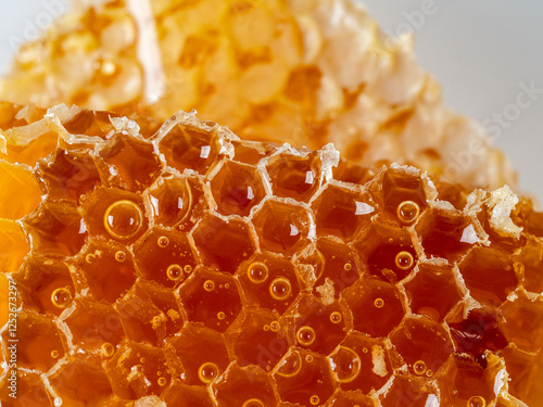 Beekeeping, beekeeper at work, bees in flight