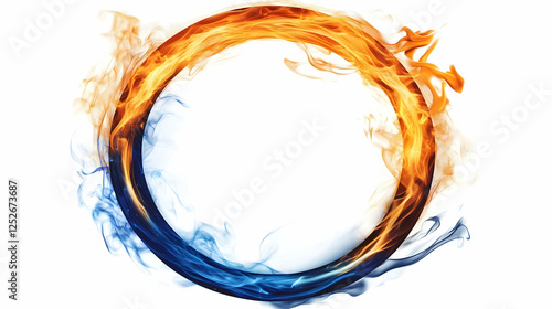 Fiery Abstract Background, ...