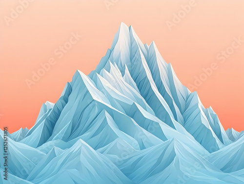 Abstract Mountain Illustration