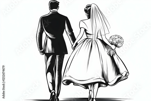Vintage Wedding Illustratio...