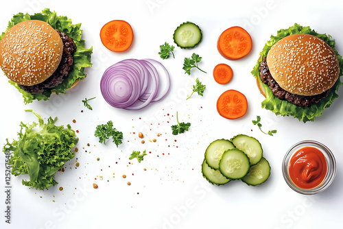 Delicious Burger Illustrati...