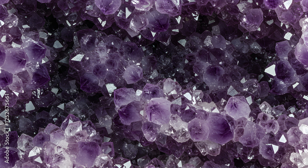 Close-up of Amethyst Geode with Sparkling Purple Crystals and Deep Interior Close-up of Amethyst Geode with Sparkling Purple Crystals and Deep Interior