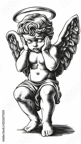 Cherubic Angel Illustration