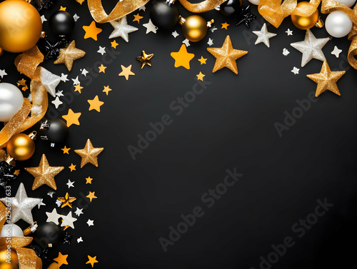 Black Gold Festive Backgrou...