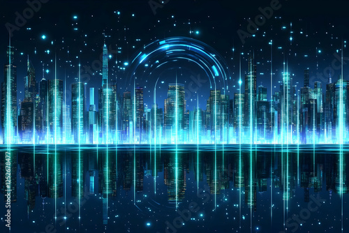 Futuristic Cityscape 3D Ill...