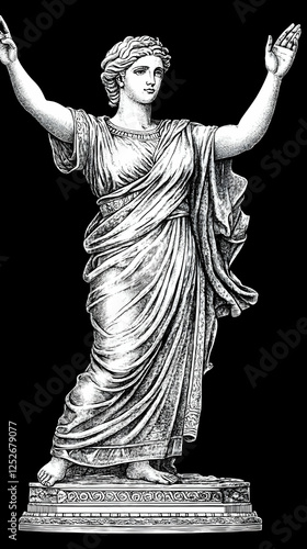 Classical Statue Illustrati...