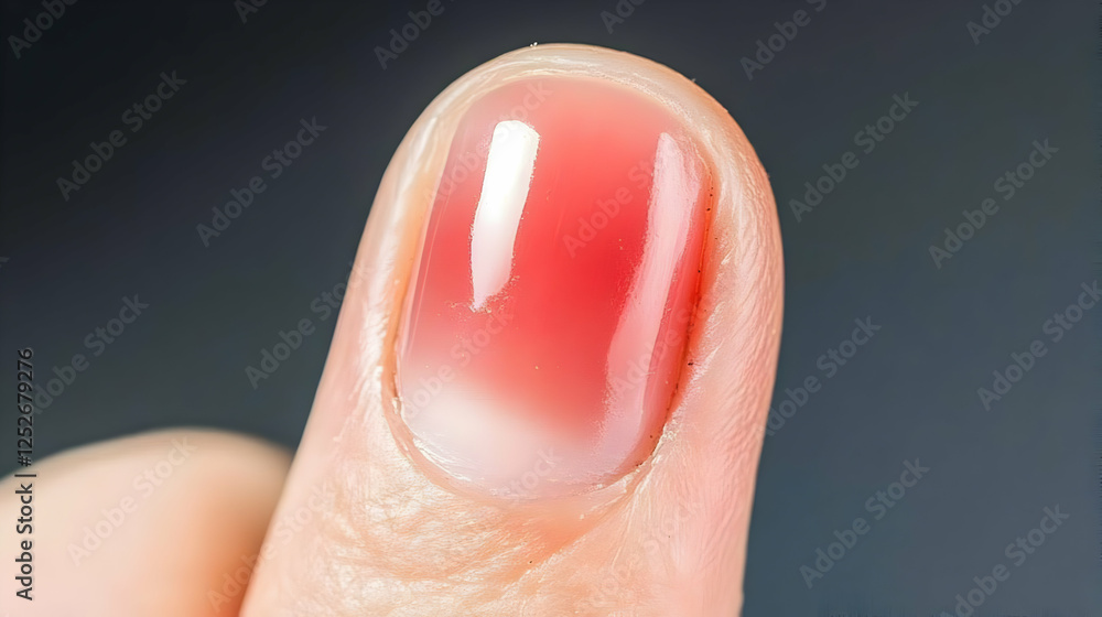 Fototapeta premium Closeup Pink Nail Polish Macro Photo