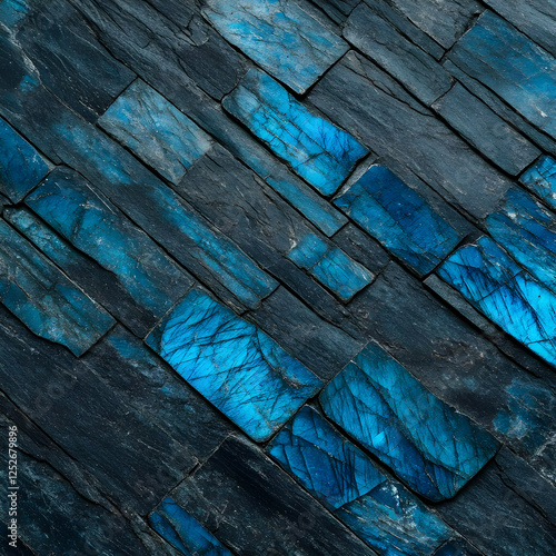 Blue and Gray Stone Backgro...