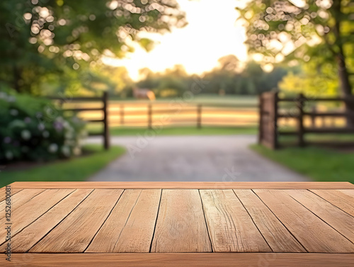 Rustic Wooden Table Backgro...