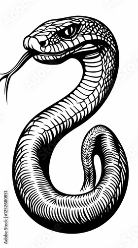 Venomous Snake Illustration