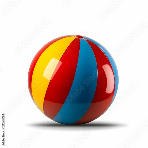 Colorful Striped Beach Ball...