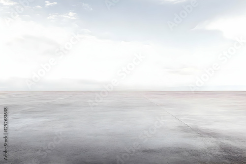 Empty Concrete Ground Sky B...