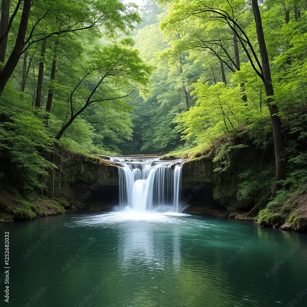 waterfall in the jungle