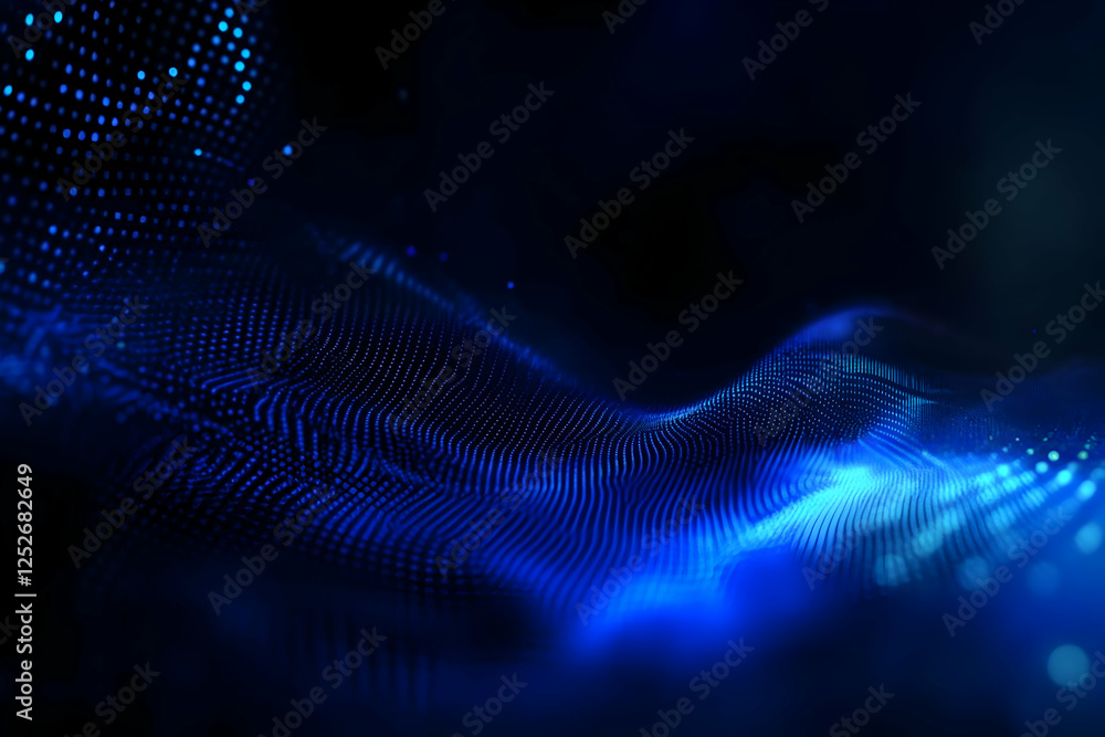 Abstract Blue Particle Wave Background Abstract Blue Particle Wave Background