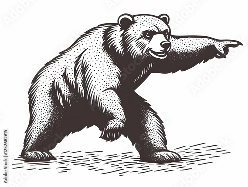 Grizzly Bear Illustration: ...