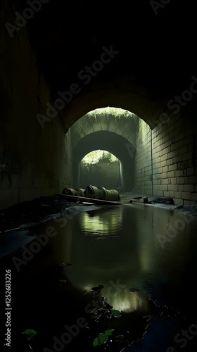 Dark Tunnel Illustration: F...
