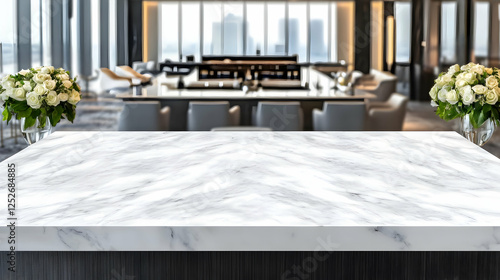 White Marble Tabletop Mocku...