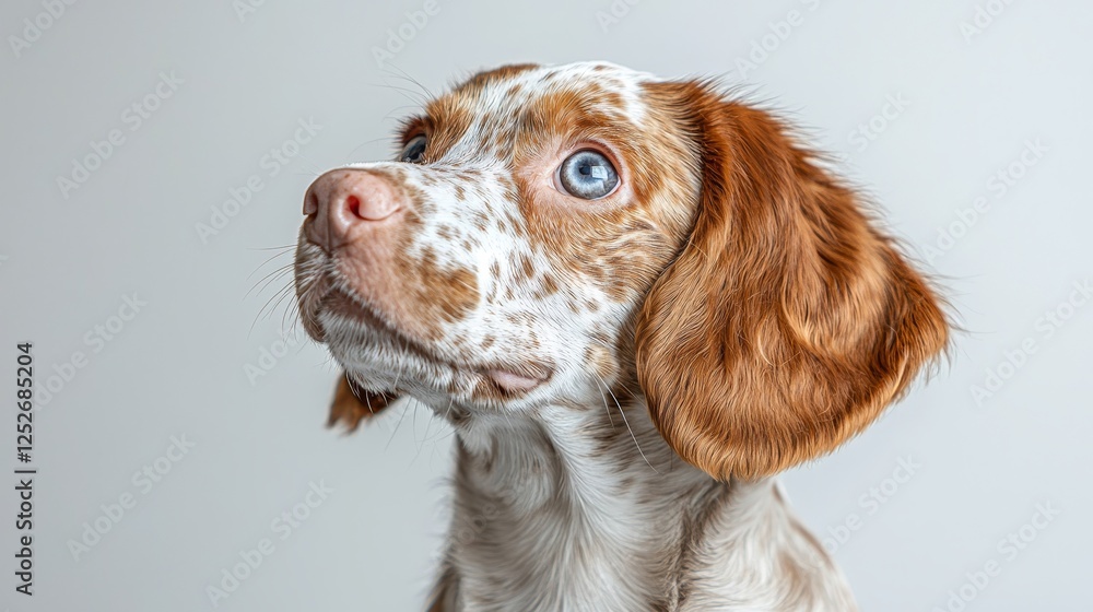 Adorable playful puppy portrait indoor studio pet photography bright environment close-up view animal concept Adorable playful puppy portrait indoor studio pet photography bright environment close-up view animal concept