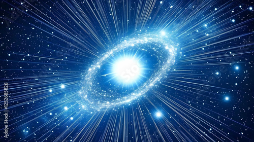 Cosmic Burst Abstract Backg...