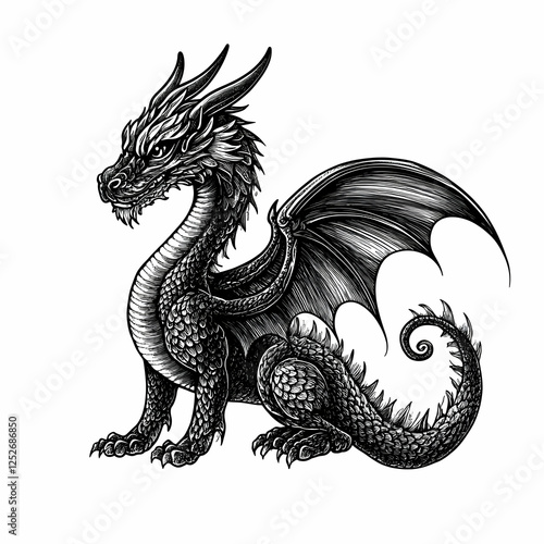 Young Dragon Illustration, ...
