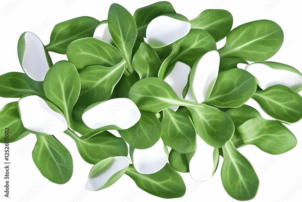 Obraz premium Vibrant Green Leaf Illustration