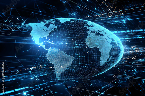 Global Network 3D Illustration