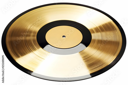 Gold Record 3D Illustration
