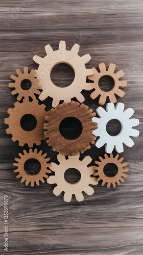 Wooden Gear Illustration: T...