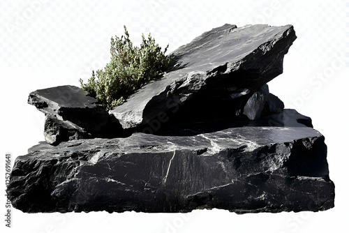 Dark Rock Formation Illustr...