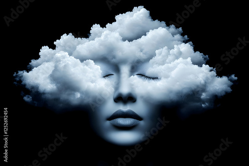 Cloudscape Dream Face Illus...