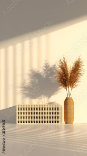 Beige Minimalist 3D Render