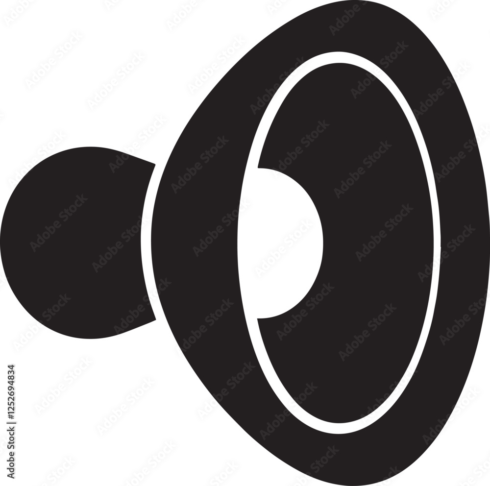 Audio speaker volume on line art icon for apps and websites Audio speaker volume on line art icon for apps and websites