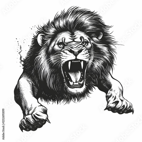 Roaring Lion Illustration