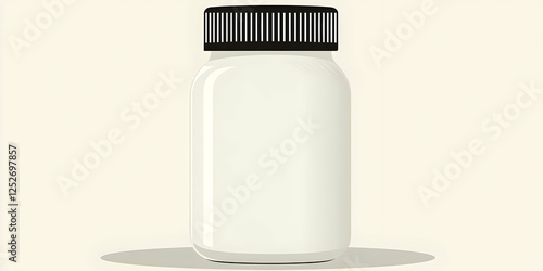 White Bottle Illustration, ...