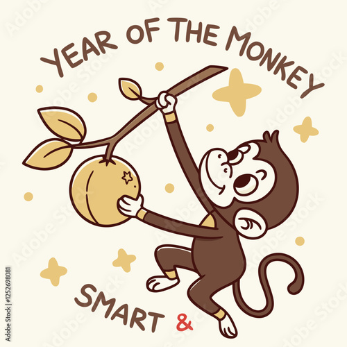  Year of the Monkey – Intelligence & Playfulness Poster.