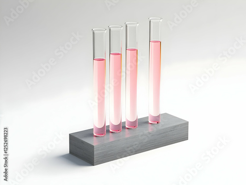 3D Render Pink Liquid Test ...