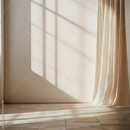 Beige Room Sunlight Illustr...