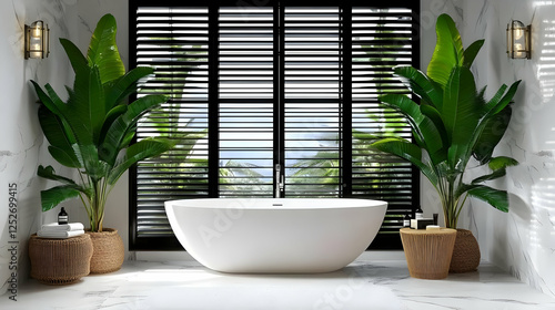 Modern Bathroom 3D Render, ...