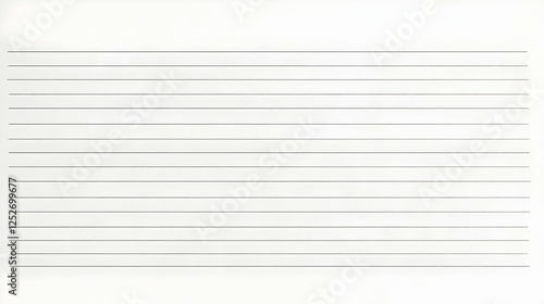 Blank Lined Paper Illustration