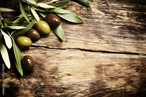 Rustic Wood Background with...