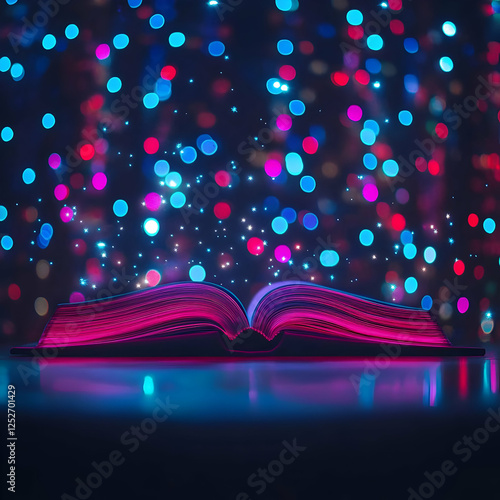 Glowing Book Illustration, ...
