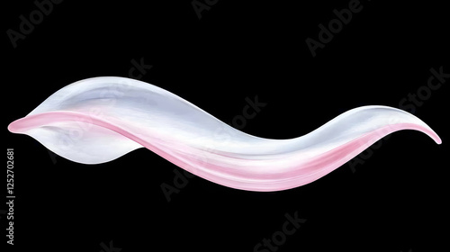 Abstract Pink and White Wav...